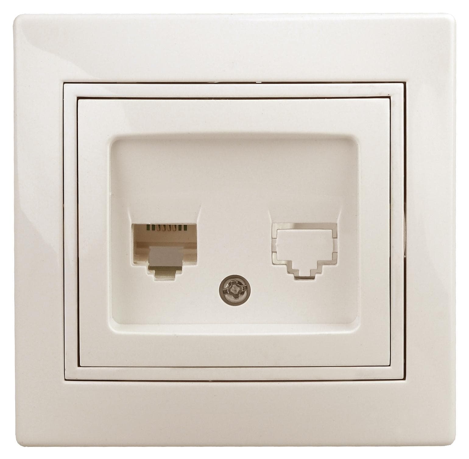 Розетка информационная RJ45, СУ, Plano, сл.кость, 1-303-02