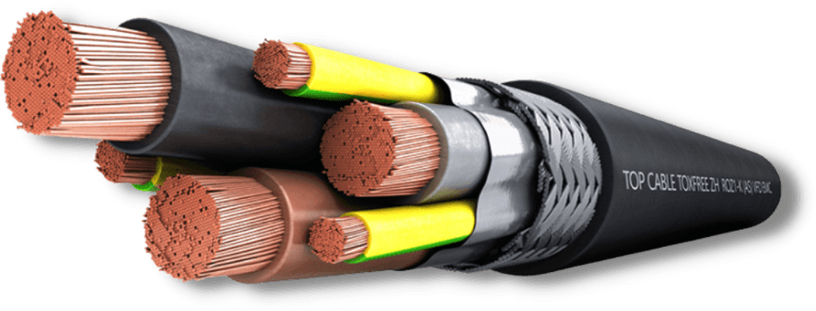 Кабель для двигателей TOP DRIVE (TOXFREE) ZH ROZ1-K (AS)  EMC 3X70+3G10  0,6/1 kV