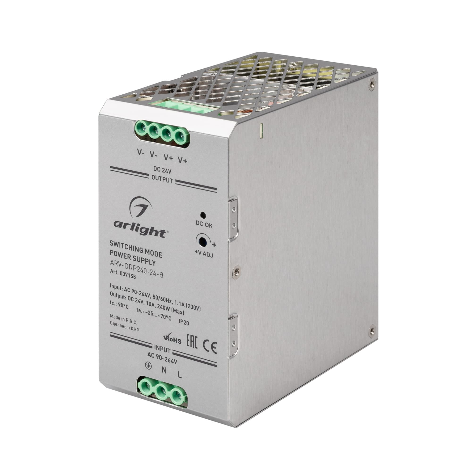 Блок питания ARV-DRP240-24-B (24V 10A 240W PFC)