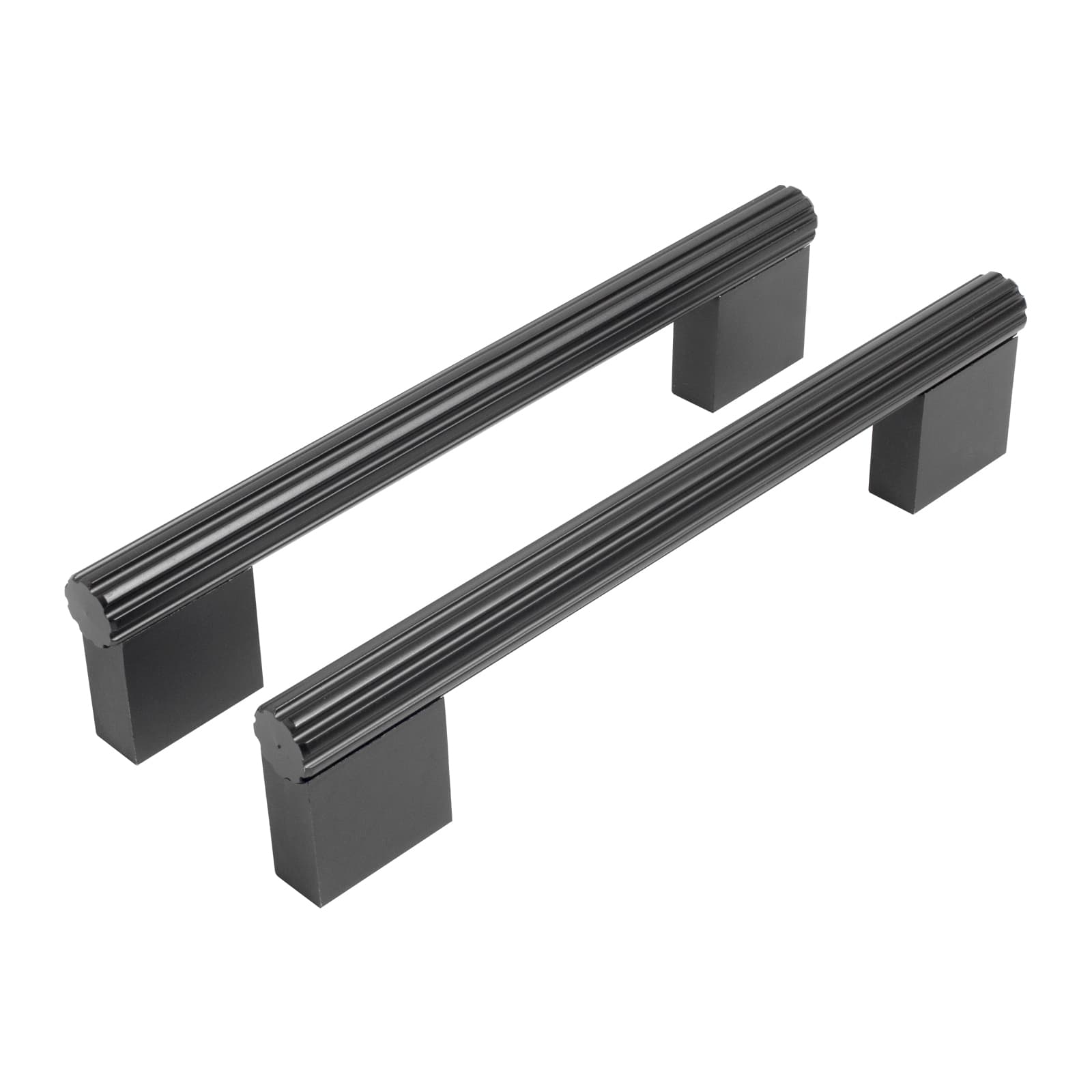 Ручка-скоба мебельная StahlBuro AP2313-128 2шт., BL матовый черный