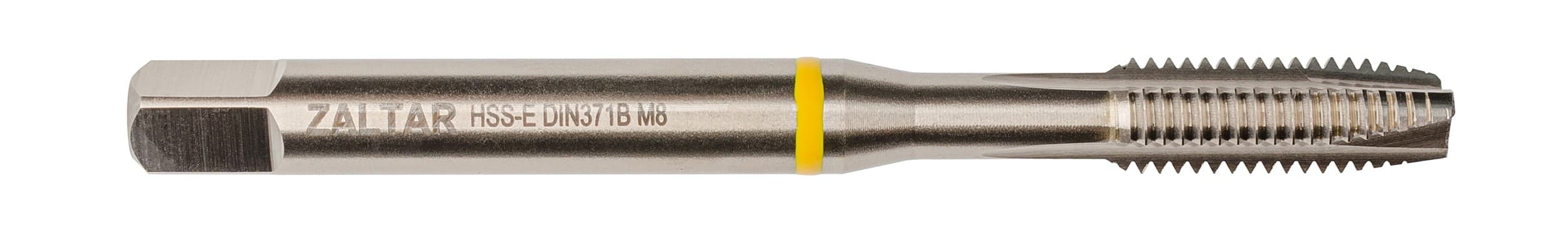 Метчик машинный YELLOW RING HSS-E, DIN 371, Тип B, M8 x 1,25