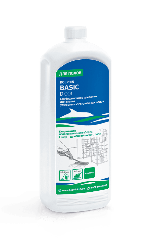 Средство Dolphin ''Basic'', 1 л., для ухода за полом