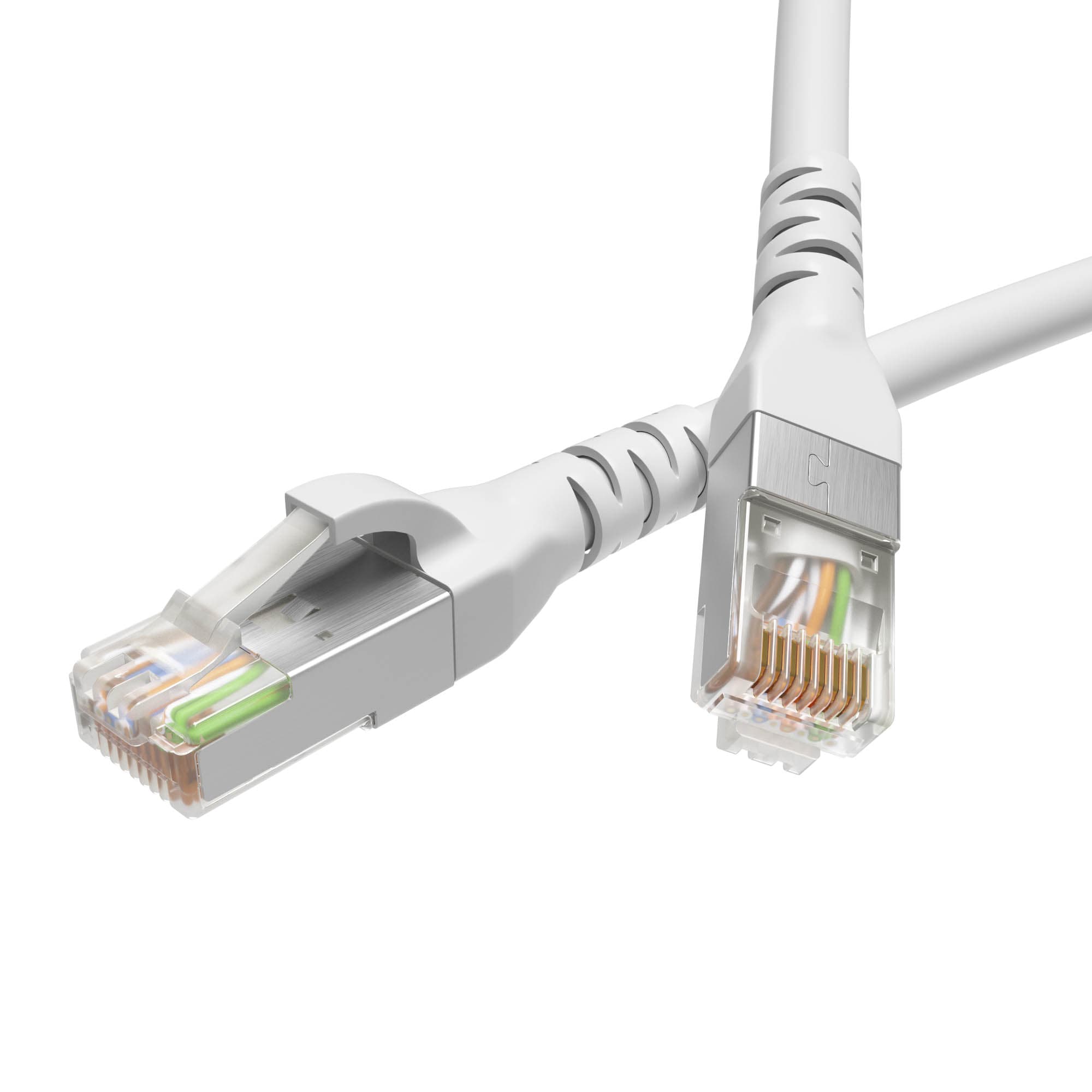 Патч-корд экранированный CAT6 F/UTP 4х2 LSZH белый 7м