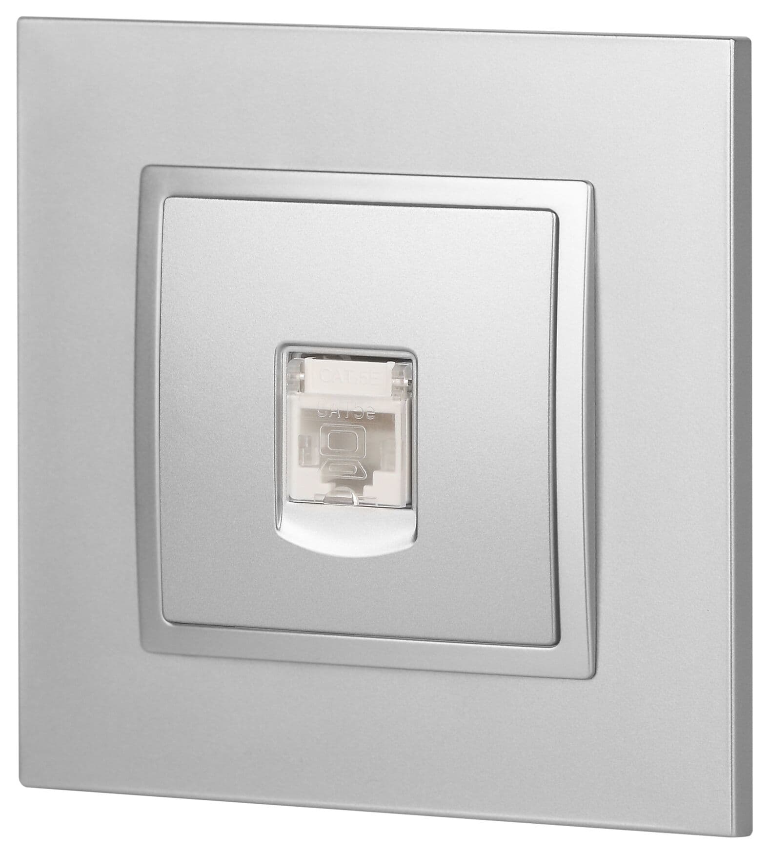 Розетка RJ45, Эра Elegance, алюминий, 14-3107-03
