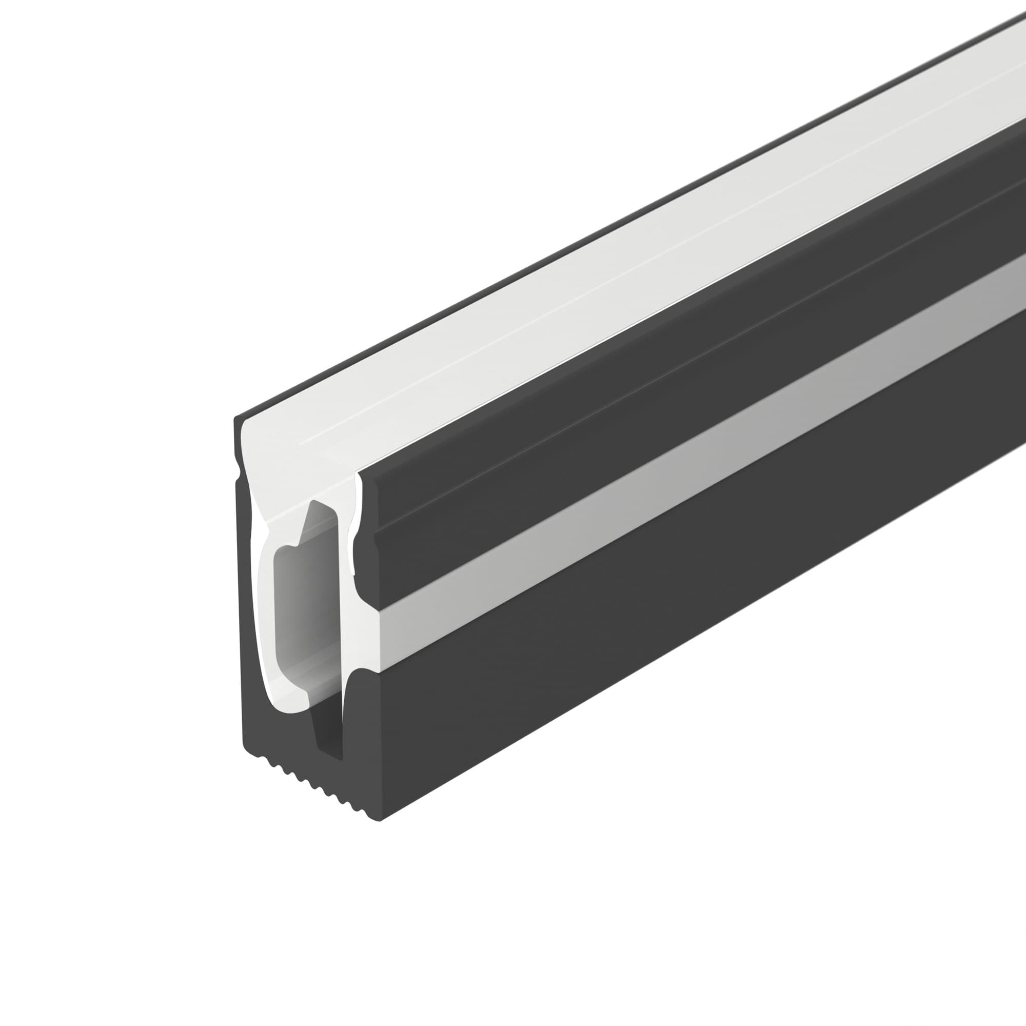 Профиль силиконовый WPH-FLEX-0612-SIDE-S8-5m BLACK (Силикон)