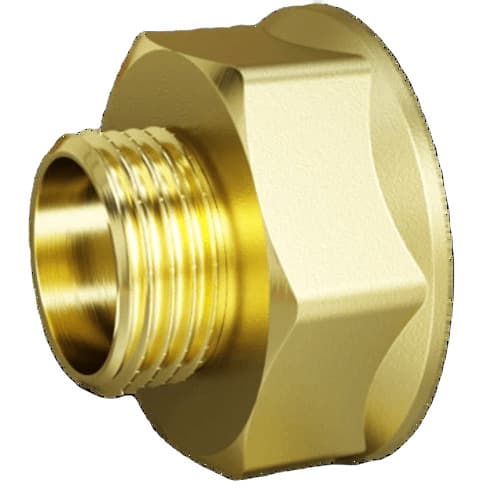 Переход 1'ВР х 3/4'НР латунь никель