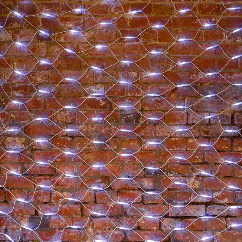 Гирлянда Сеть 2x3 м, белый каучук, 432 LED белые
