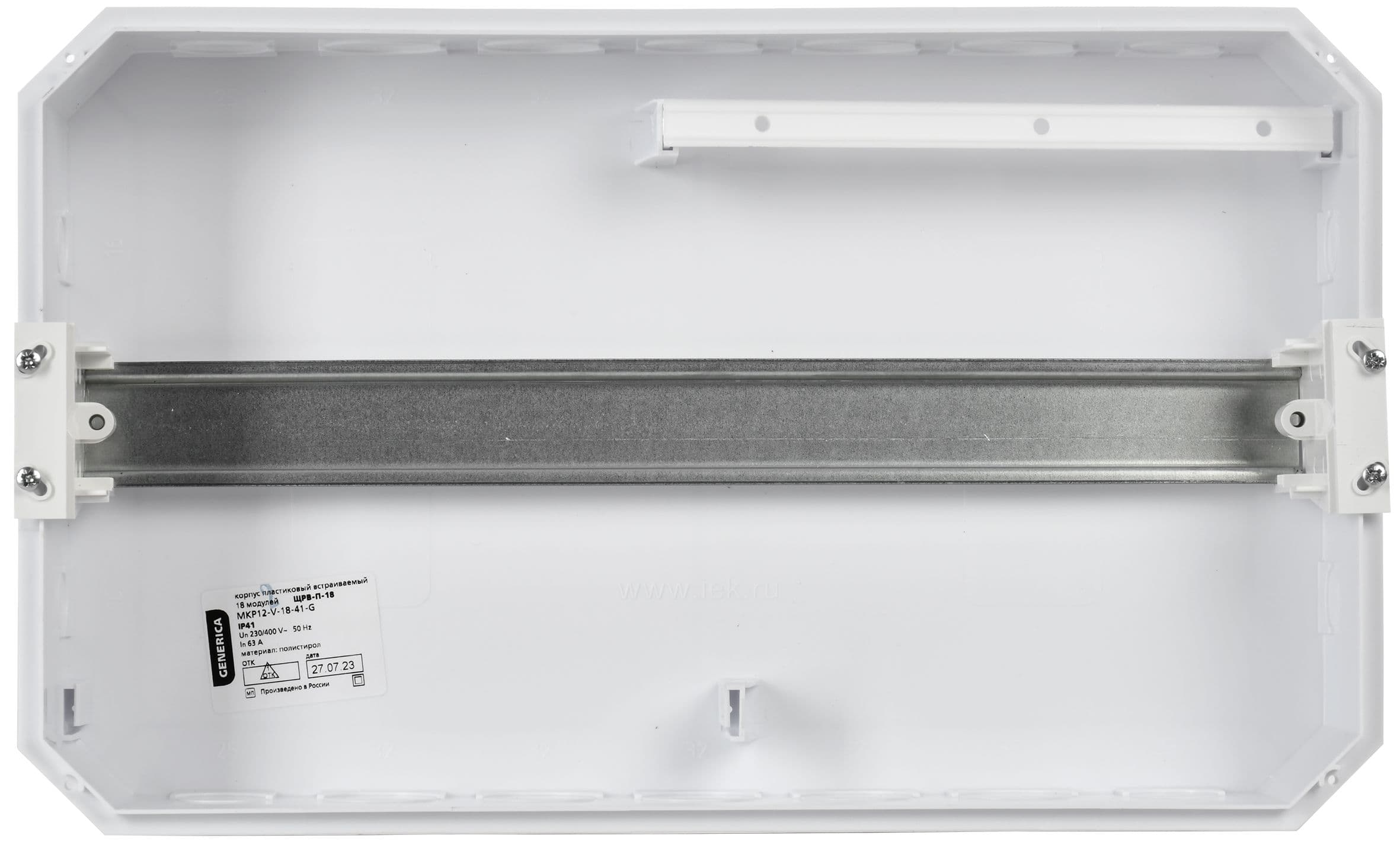 Корпус пластиковый ЩРВ-П-18 черная прозрачная дверь IP41