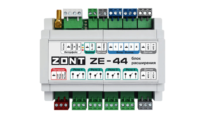 Блок расширения ZE-44 для универсальных контроллеров