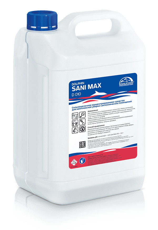 Средство Dolphin ''Sani-Max'', 5 л., для сантехники
