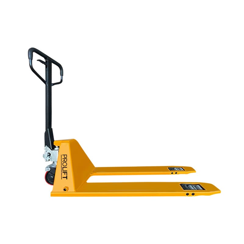 Тележка гидравлическая низкопрофильная PROLIFT , г/п 1000кг, колеса полиуретан, вилы 1120х5