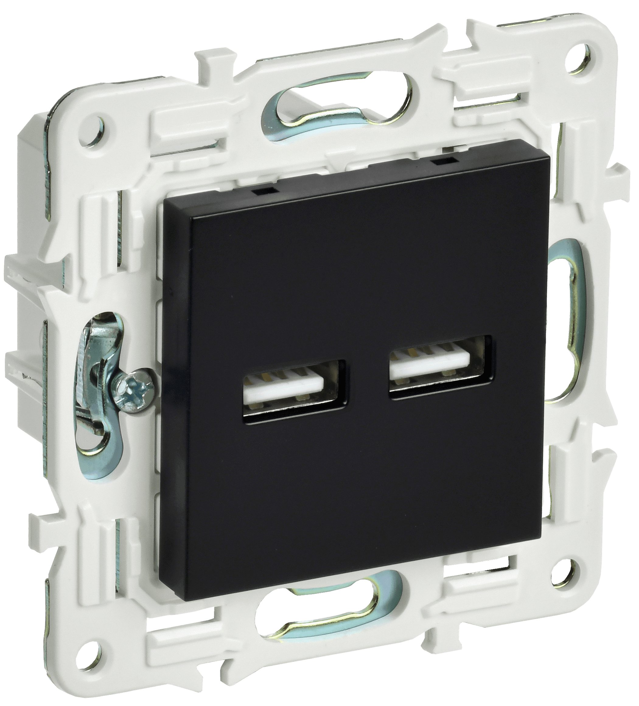 SKANDY Розетка USB A+A 3,1А SK-R15Bl черный IEK