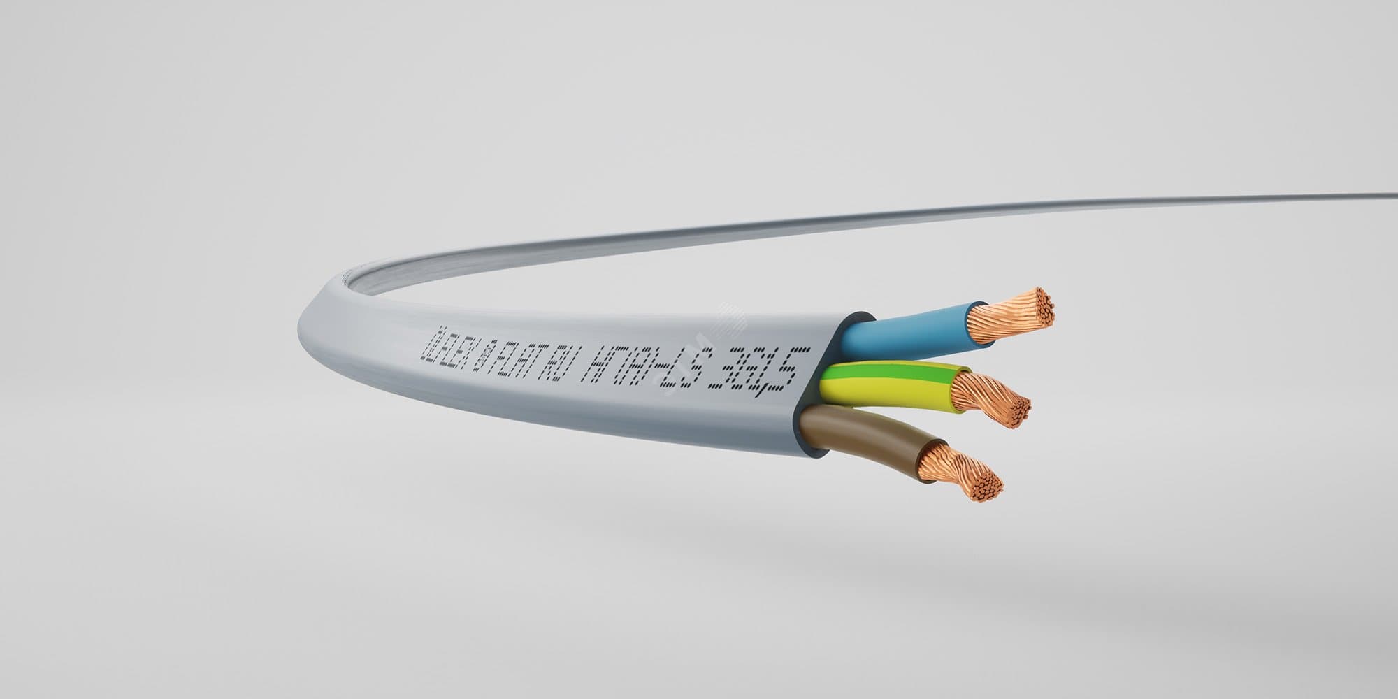 Кабель силовой FLEXICORE FLAT нг(А)-LS 3G2,5 (100м)