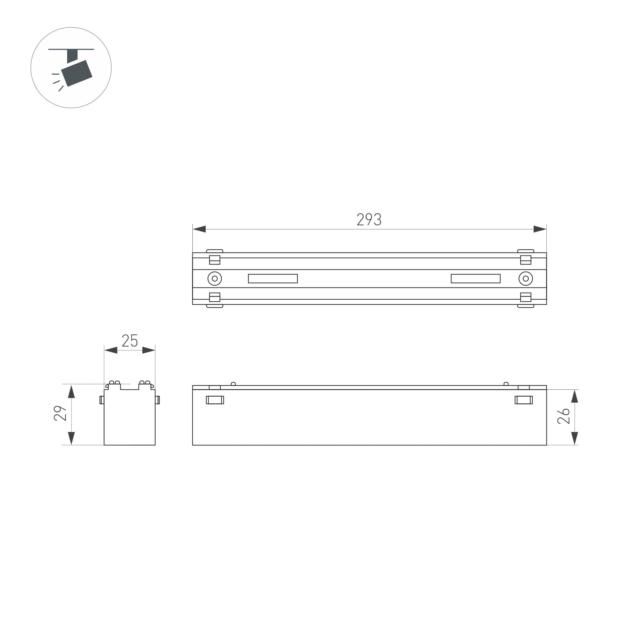 Пульт SMART-R33-DIM Black 4 канала, 2.4G ARL