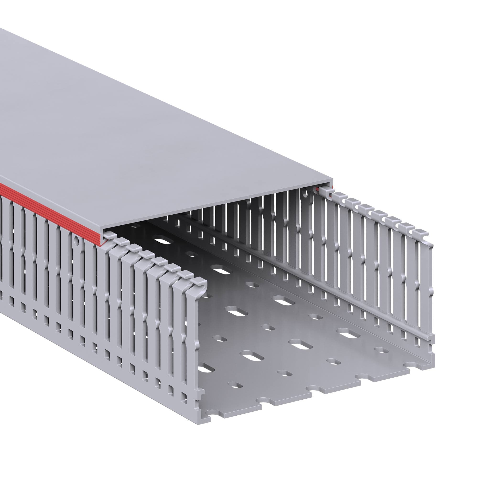 Короб перфорированный RL6 120x60 серый QUADRO
