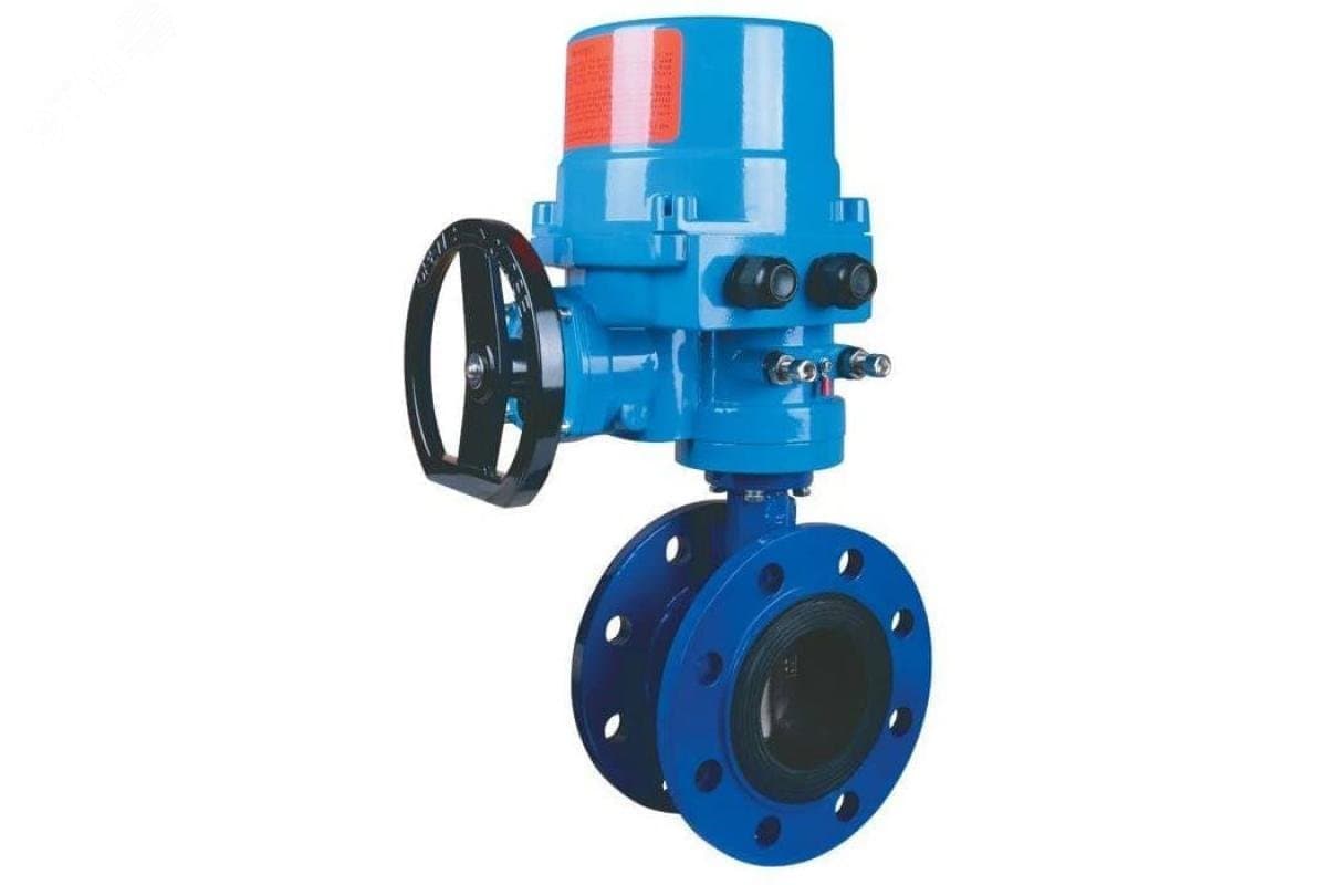 Затвор дисковый поворотный фланцевый DN 300 PN 16 тип 021F диск чугун PN16 рассверловка