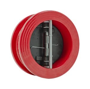 клапан обратный поворотный cv-16 dn100 pn 16 tмакс=110с, запорный орган-сталь нержавеющая, корпус-высокопрочный чугун (пожарный)