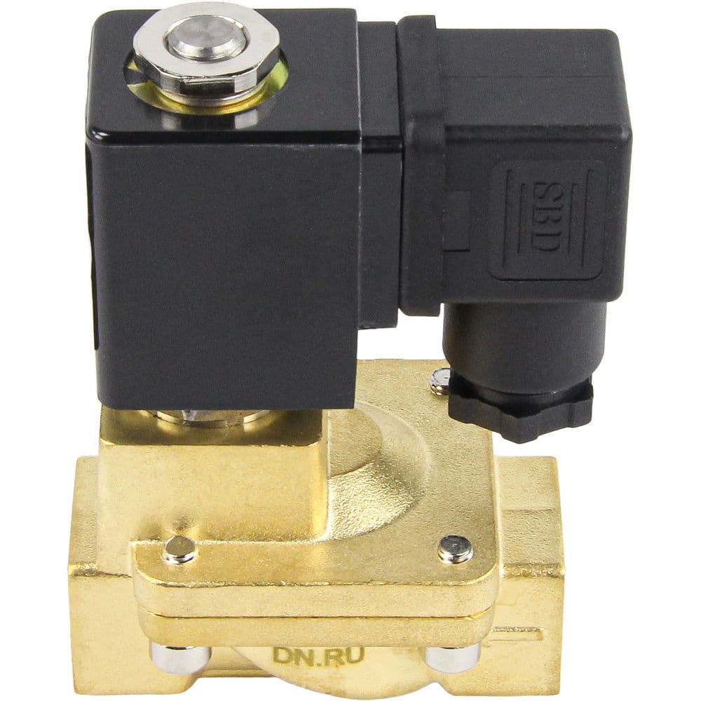 Клапан электромагнитный VS2W-400E-PU-NC 1/2'' Ду15 Ру10 пилотного действия двухходовой, корпус латунь, присоединение внутренняя резьба, уплотнение EPDM, нормально-закрытый, катушка 24В AC