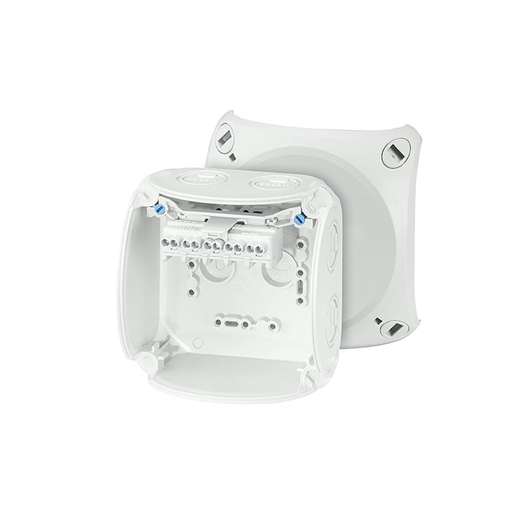 Коробка клеммная 5 положений до 4мм2 104х104х70 IP66/67 серая стойкая к УФ