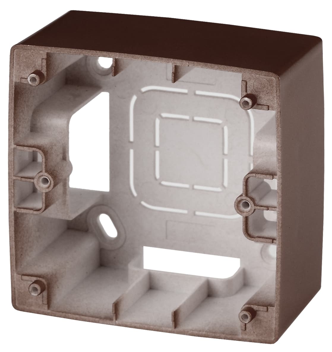 Коробка накладного монтажа 1 пост, Эра12, бронза 12-6101-13