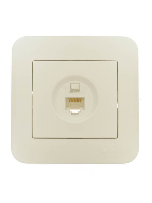 ASTI Розетка компьютерная крем Lezard 7081-0303-139