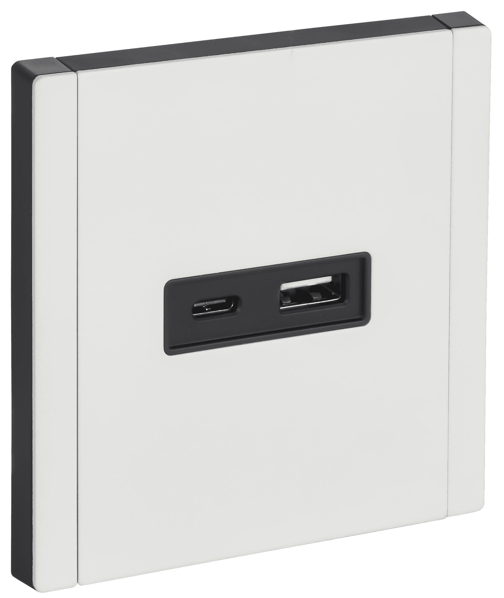 FORTE&PIANO Розетка USB A+C 18Вт FP251M металл белый IEK
