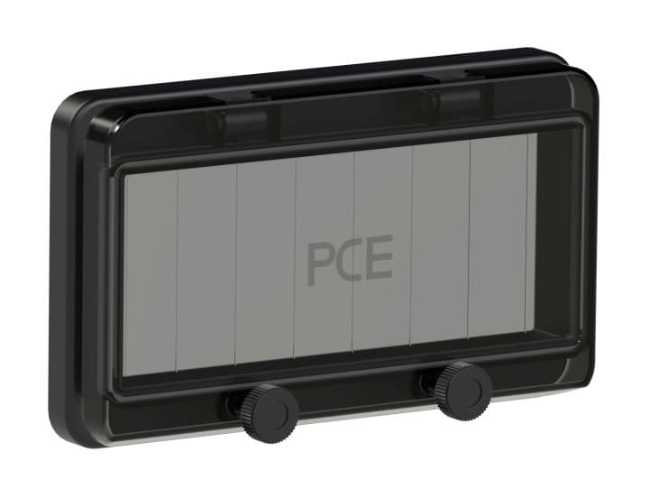 Шарнирное окно PCE на 8 модулей с черным окном    IP67