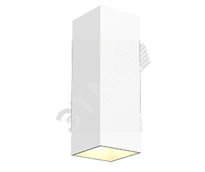 Светильник светодиодный WL-Cube настенный10W 4000K 80х80х230мм угол 60 град IP54 RAL9010 белый матовый