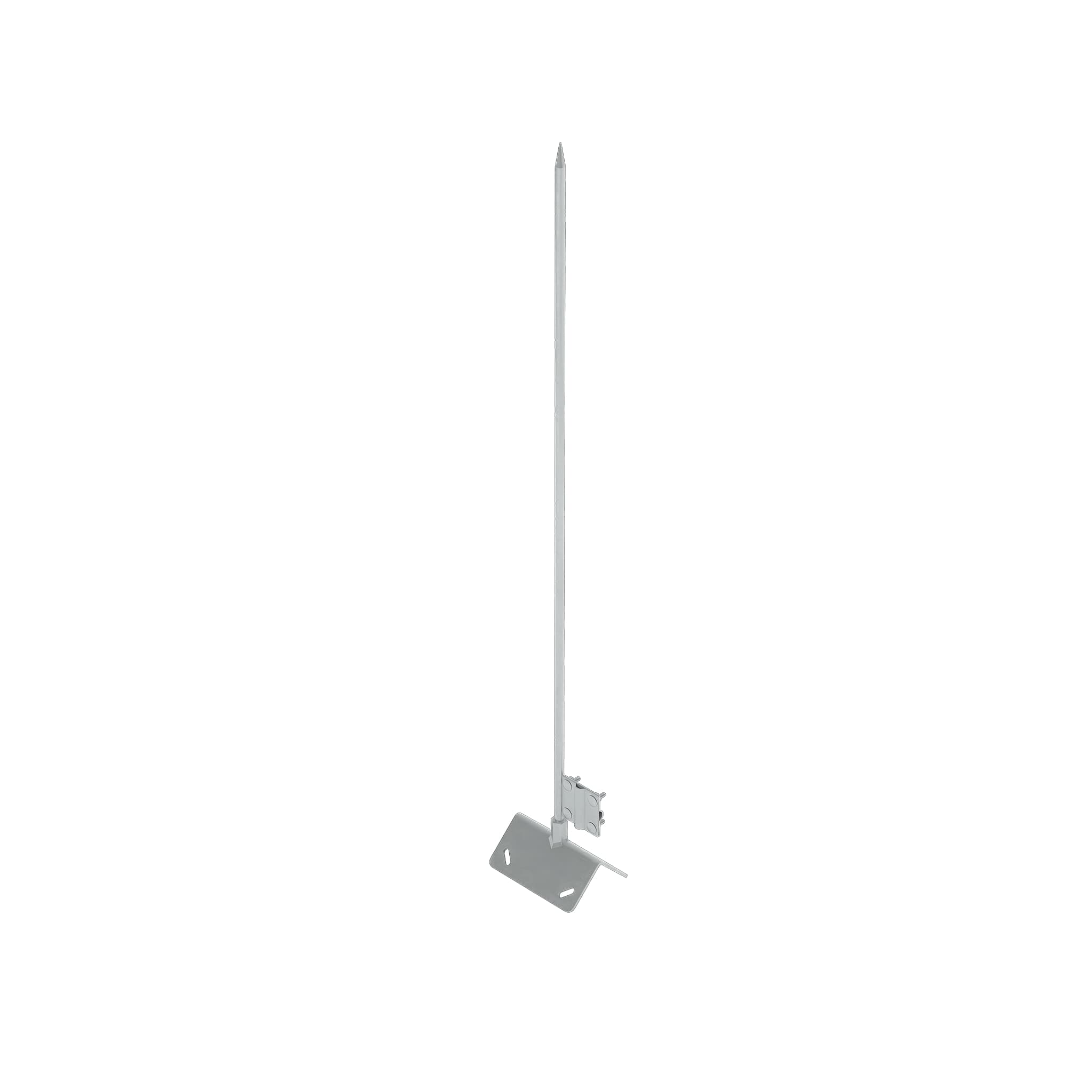 Мачта молниеприемная с креплением на конек цельная H3 м HD