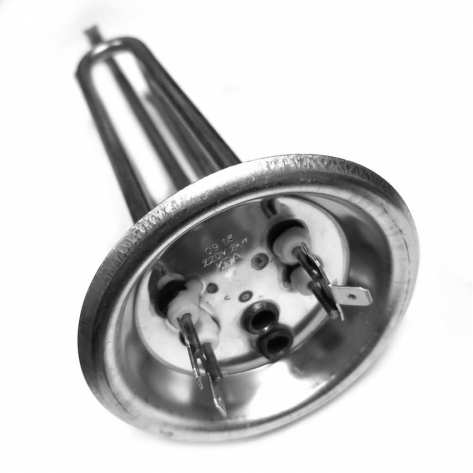 ТЭН RF 2000W(700+1300), нерж, D92мм, М6, клеммы под разъем, L285мм, 220V