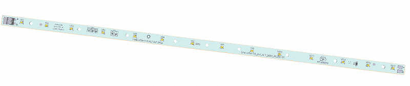 Модуль светодиодный LINE 470x11.6 AL1 2x7 Refond 2835 CRI80 4000K DL250