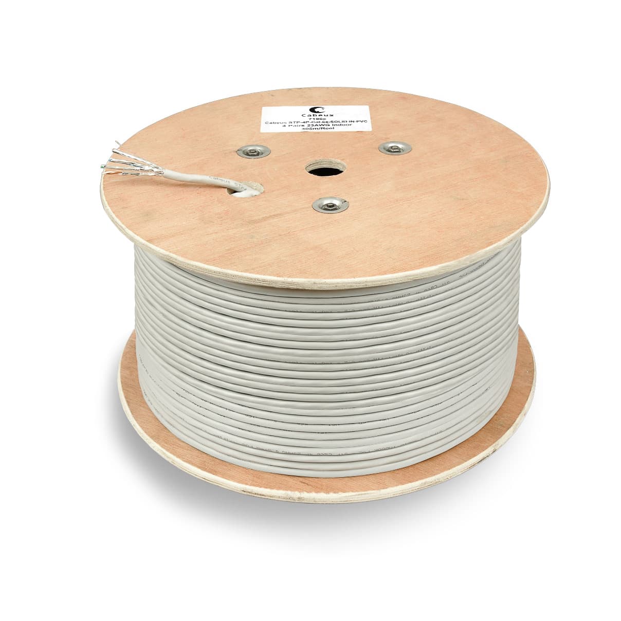 Витая пара U/FTP Cat 6a 4 пары 23 AWG solid PVC нг(А)-LS 305м