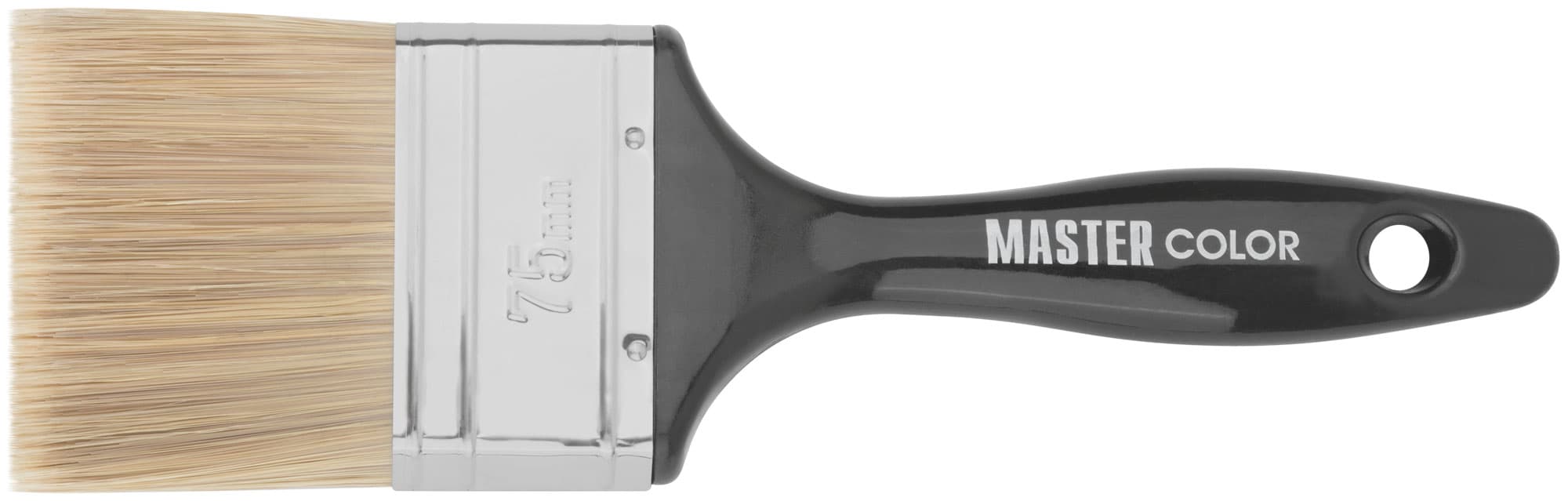 Кисть флейцевая Wood Master, микс из 3-х видов щетины/филамента,  75х21х64 мм