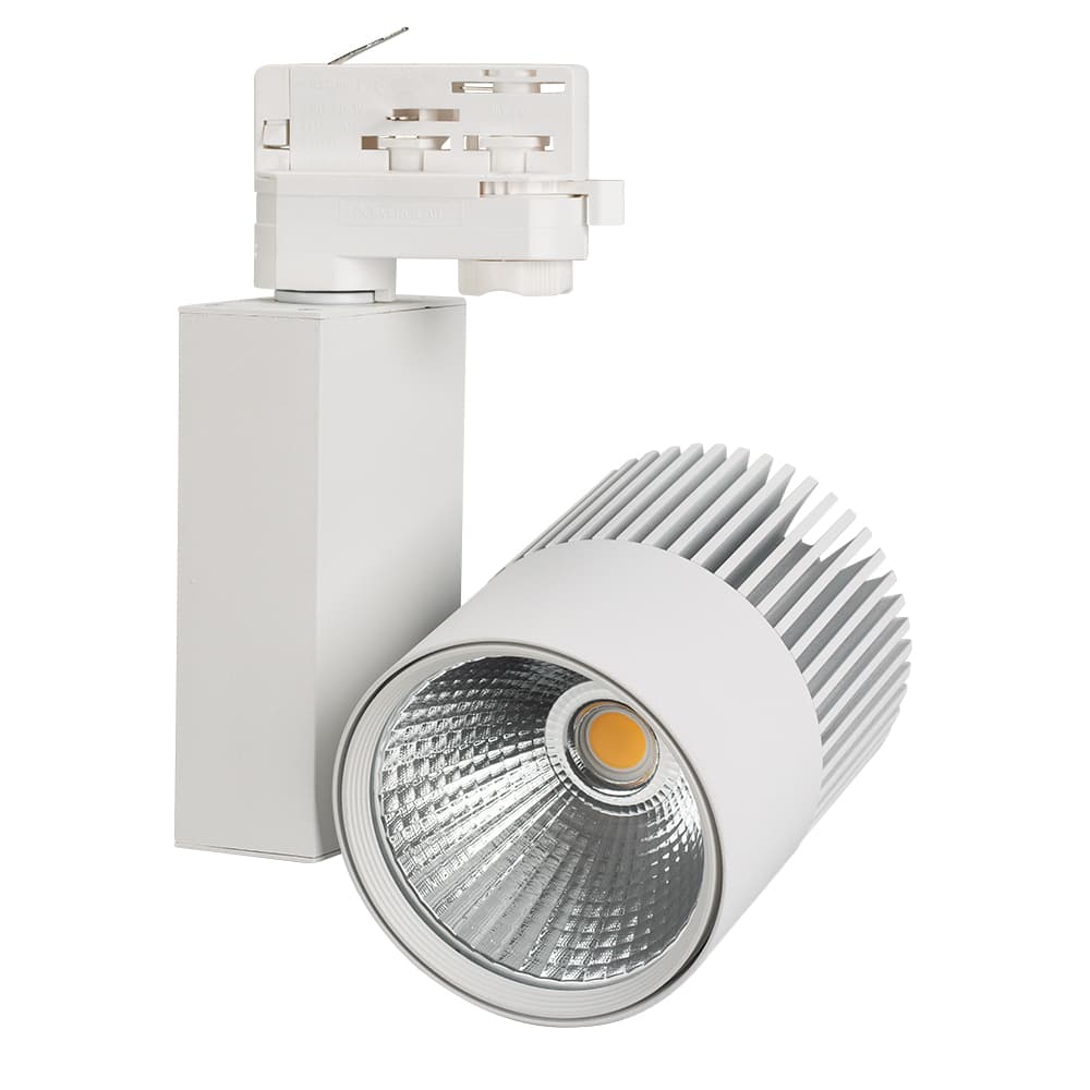 Светильник трековый LGD-ARES-4TR-R100-40W Day4000 (WH, 24 deg) (ARL, IP20 Металл, 3 года)