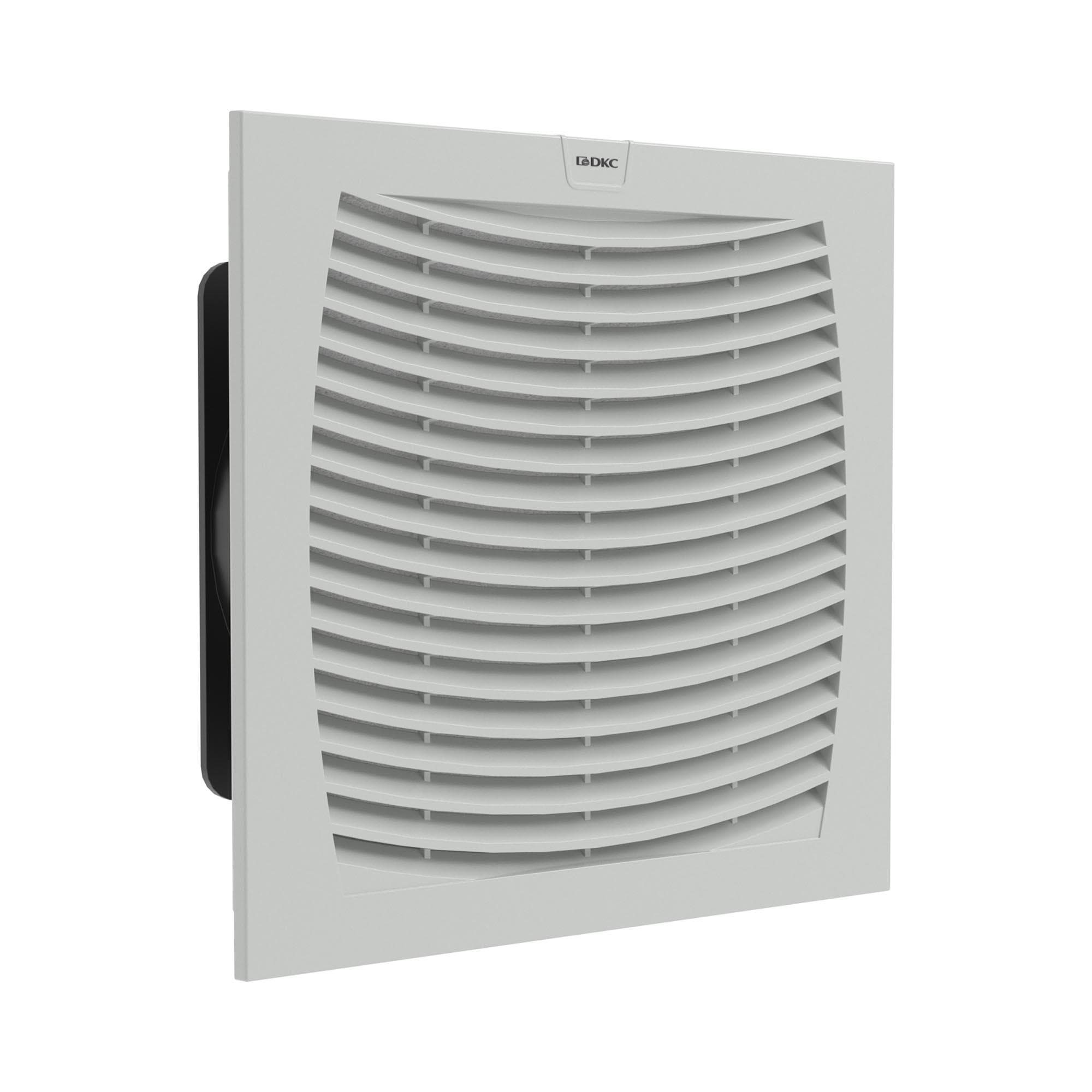 Вентилятор с фильтром ЭМС 480 м3/ч, 48В DC, 255х255 мм, IP54