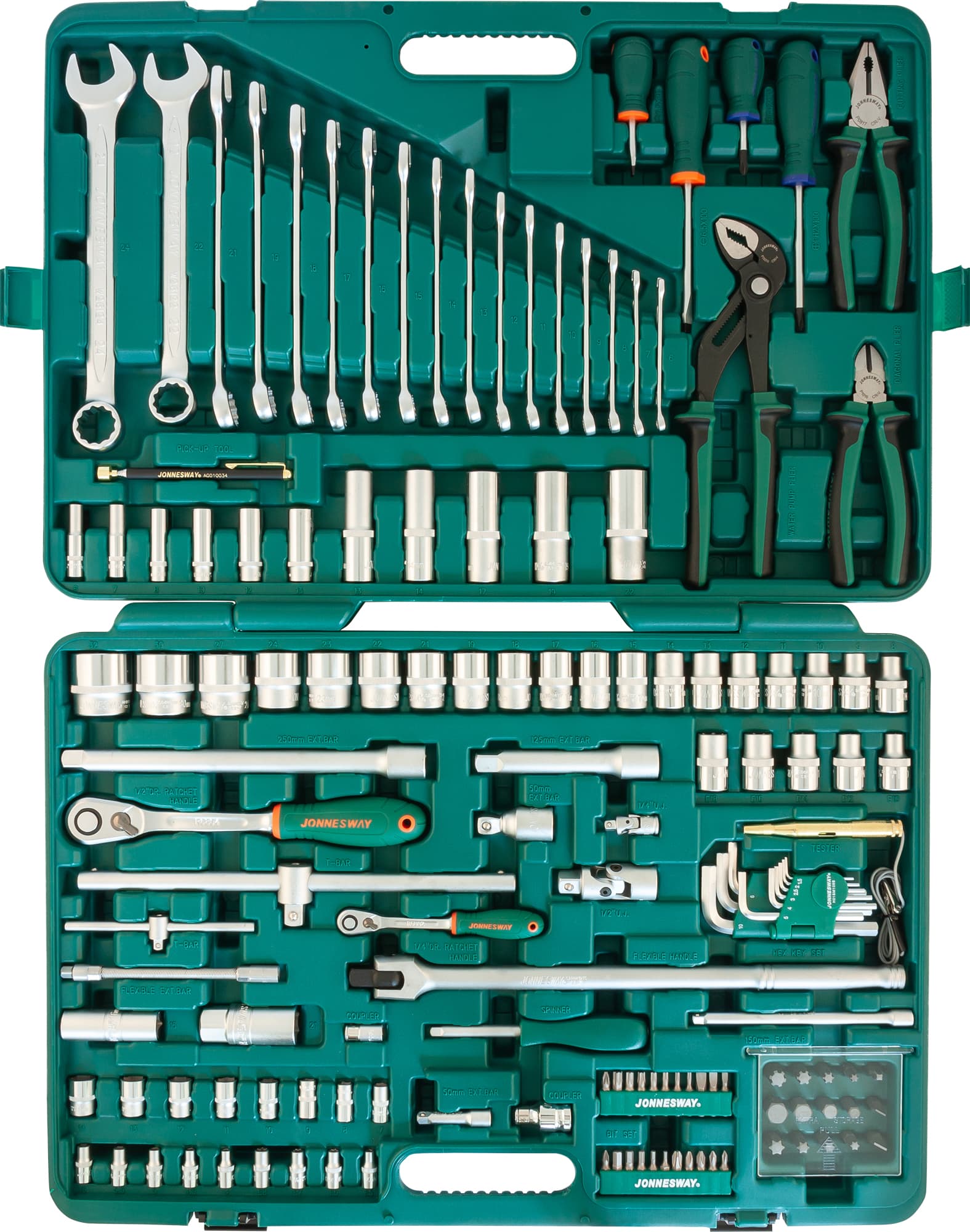 Набор инструмента универсальный 1/4'', 1/2''DR, 142 предмета