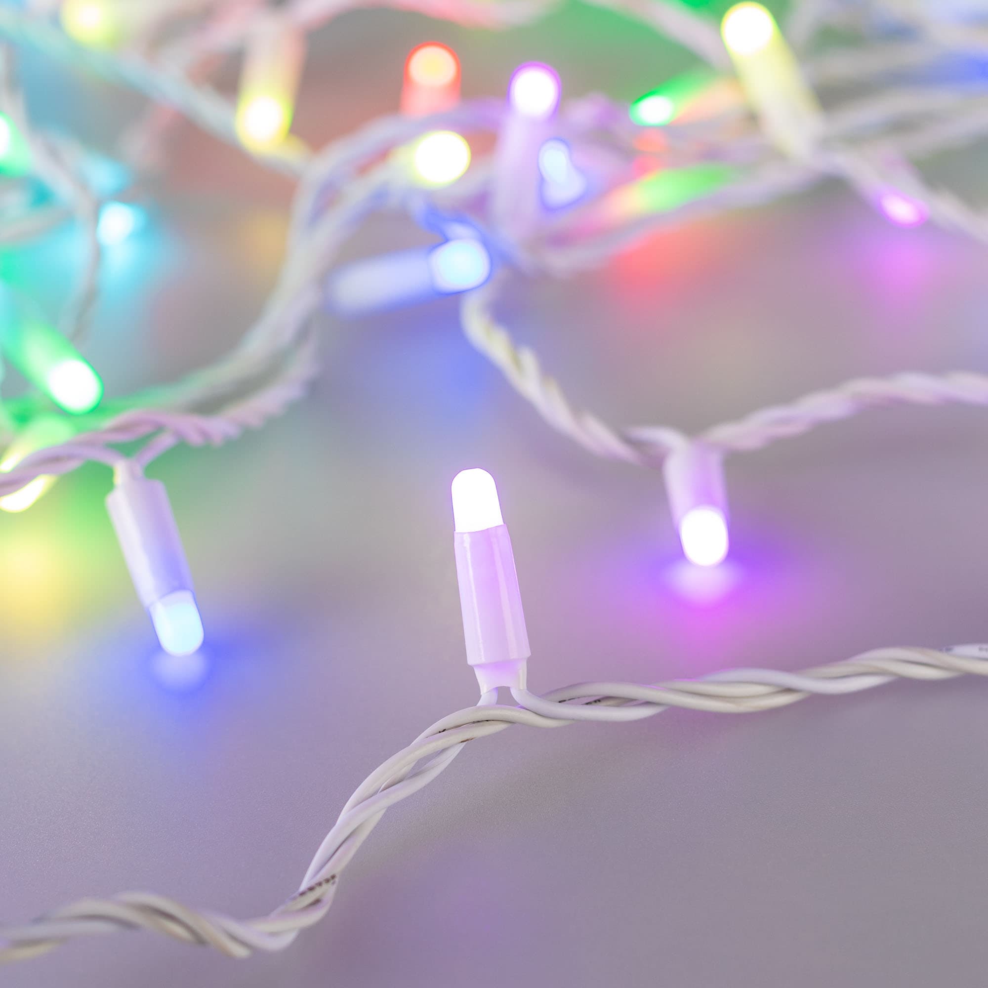Гирлянда светодиодная декоративная ARD-STRING-CLASSIC-10000-WHITE-100LED-MILK-LIVE RGB-DMX 24V, 10W ARDCL, IP65