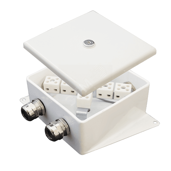Коробка монтажная огнестойкая КМ-О (4к*6,0)-IP66-12 0х120 два ввода CD