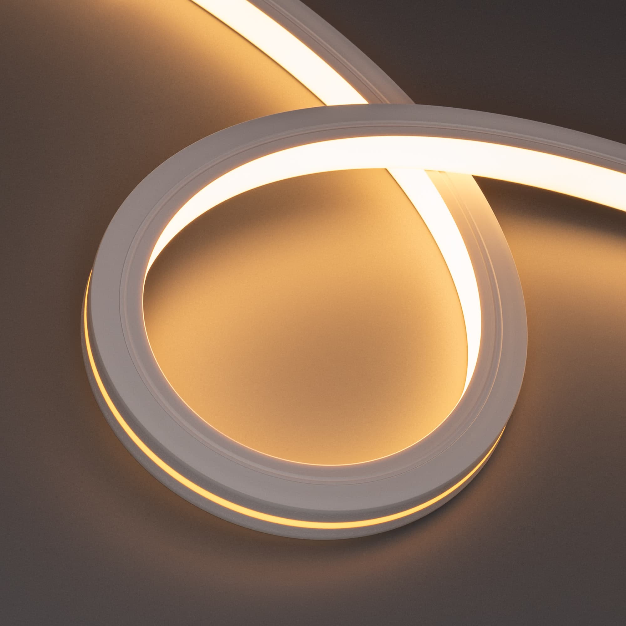 Лента герметичная MOONLIGHT-TOP-X280-20x20mm 24V Warm2700 10 W/m, IP67, 15m, wire x1, вывод боковой, 5 лет