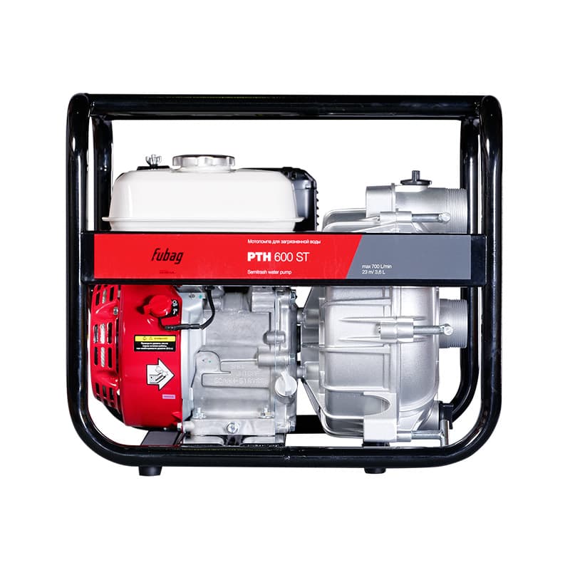 Мотопомпа для загрязненной воды PTH 600 ST (600 л/мин 26м)