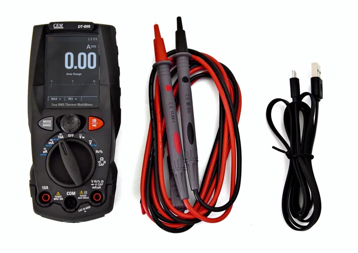 Мультиметр TRMS с встроенным тепловизором DT-898