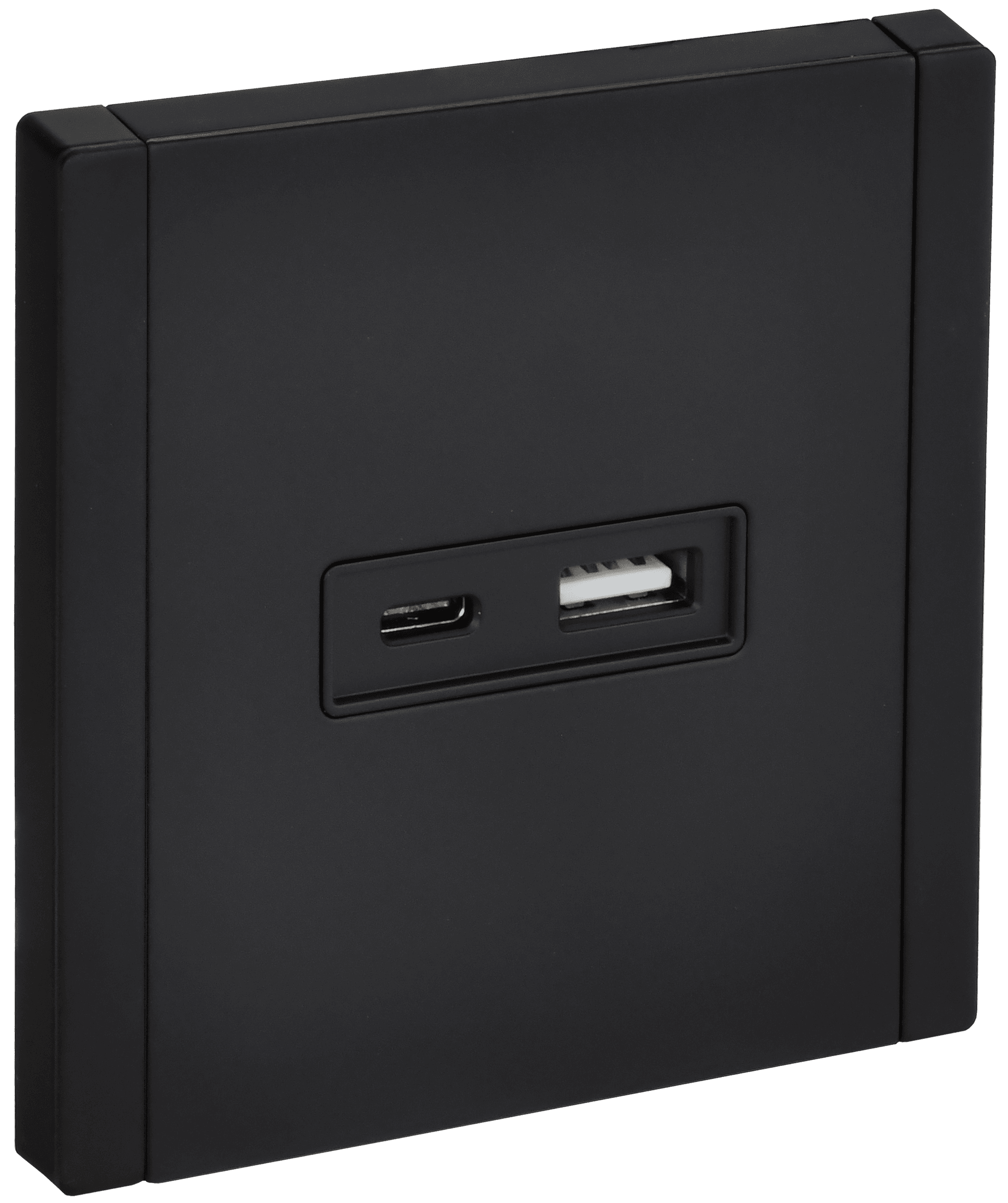 FORTE&PIANO Розетка USB A+C 3,1А FP150M металл черный IEK