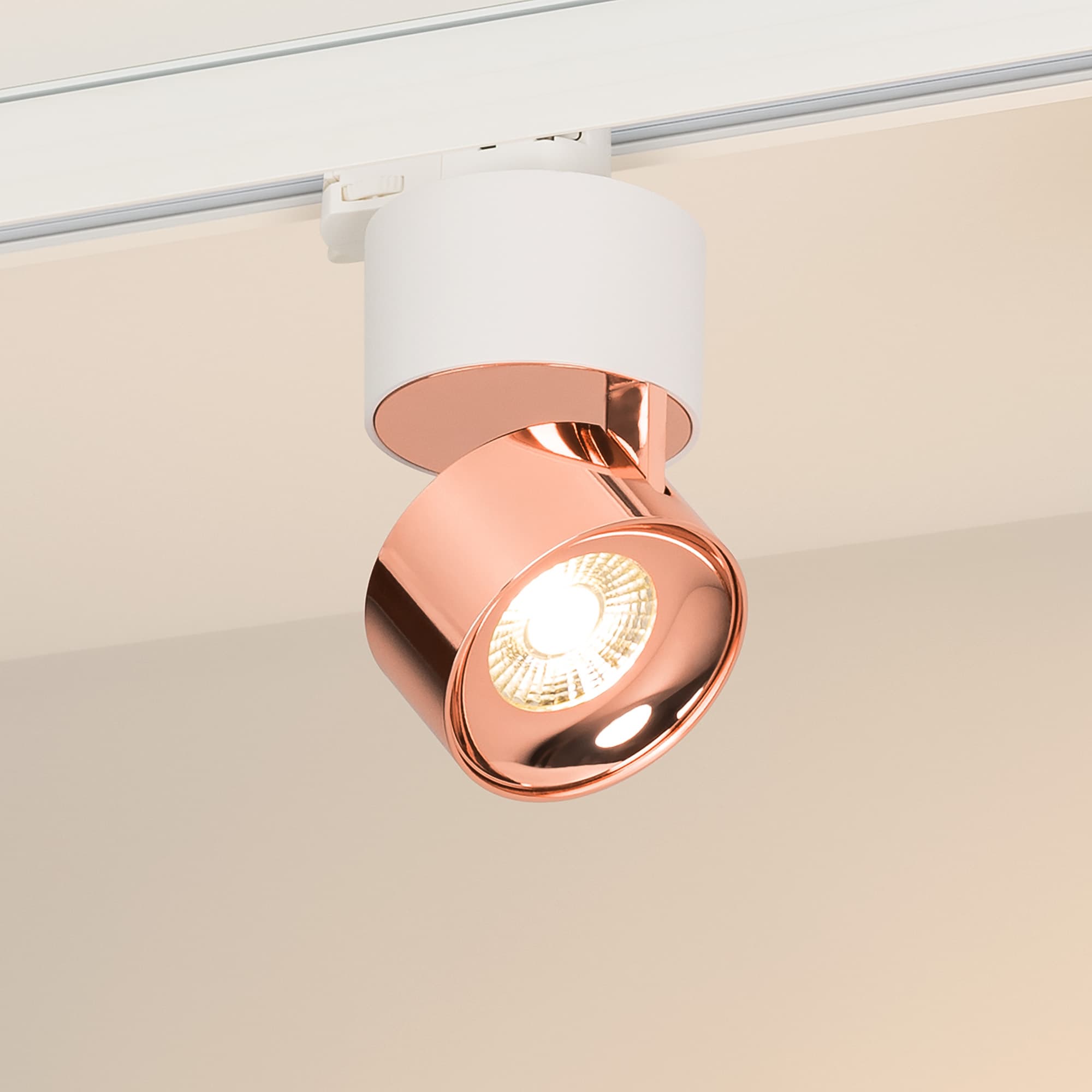 Светильник светодиодный трековый SP-PLURIO-TRACK-4TR-R77-9W Warm3000 (WH-COP, 36 deg, 230 В) (ARL, IP20 Металл, 3 года)