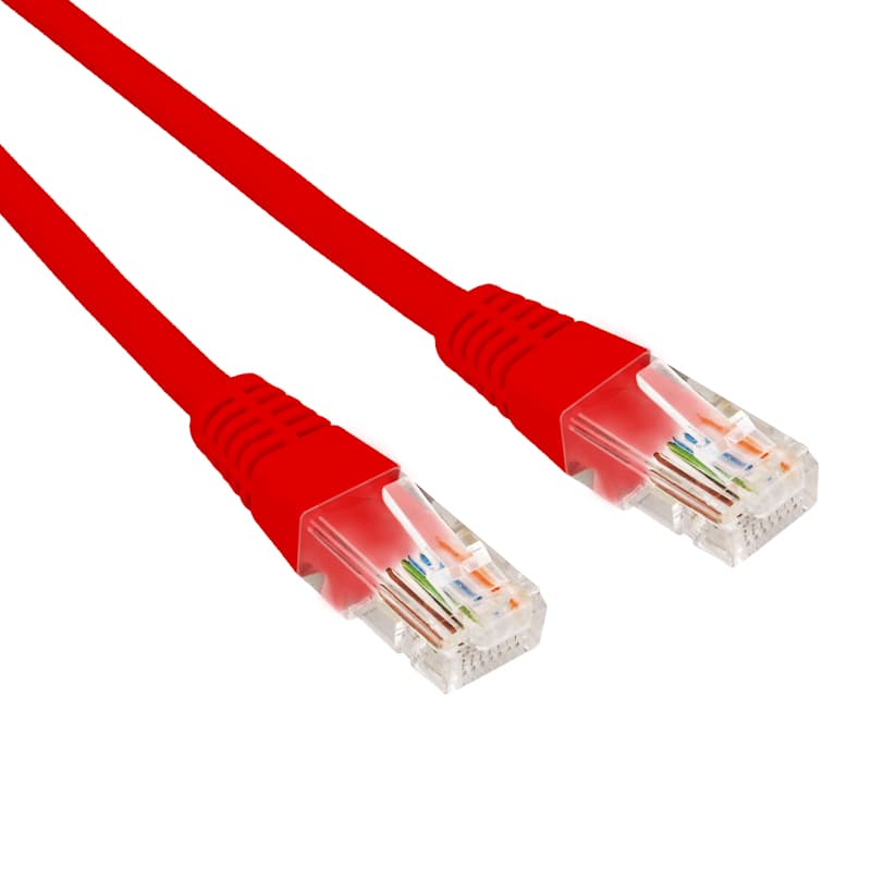 Патч-корд U/UTP CAT 6, RJ45-RJ45, 26AWG, LSZH, красный, 5м,