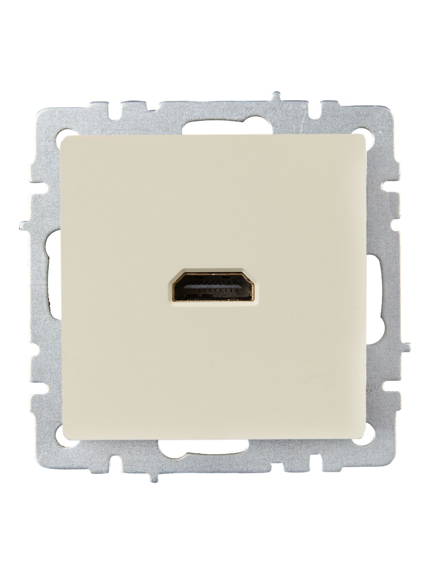 BRITE Розетка HDMI РHDMI-0-БрКр бежевый