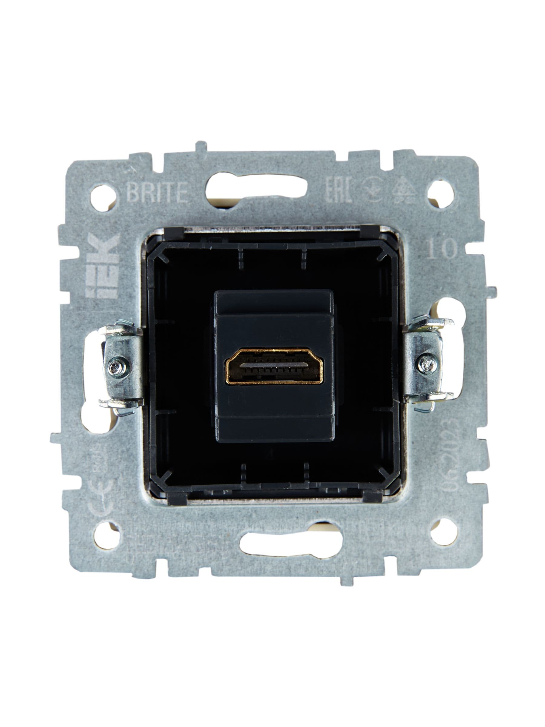 BRITE Розетка HDMI РHDMI-0-БрКр бежевый