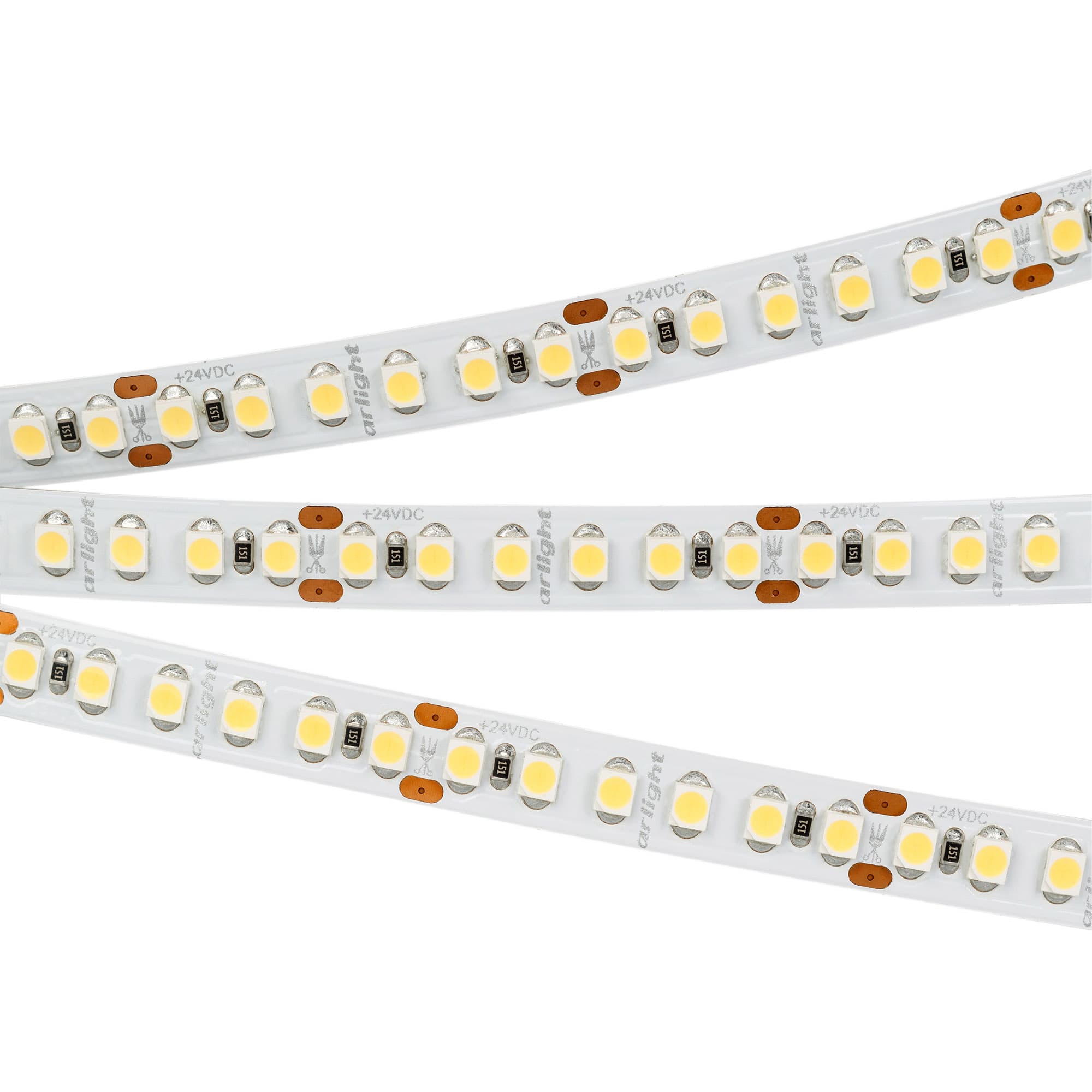 Лента светодиодная 14,4 Вт/м 24В IP20 2400K 180LED/м RT-A180-8mm SMD 3528 5 м