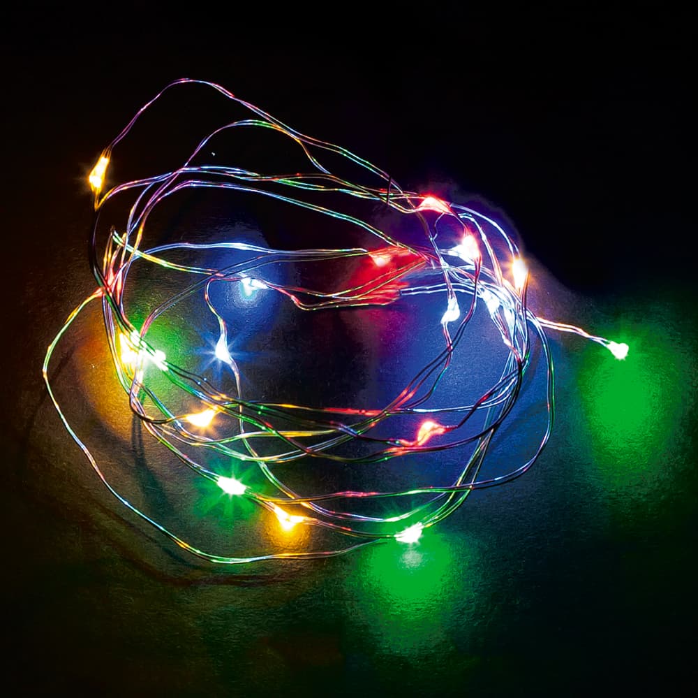 Гирлянда линейная LED мульти 2 м от батареек