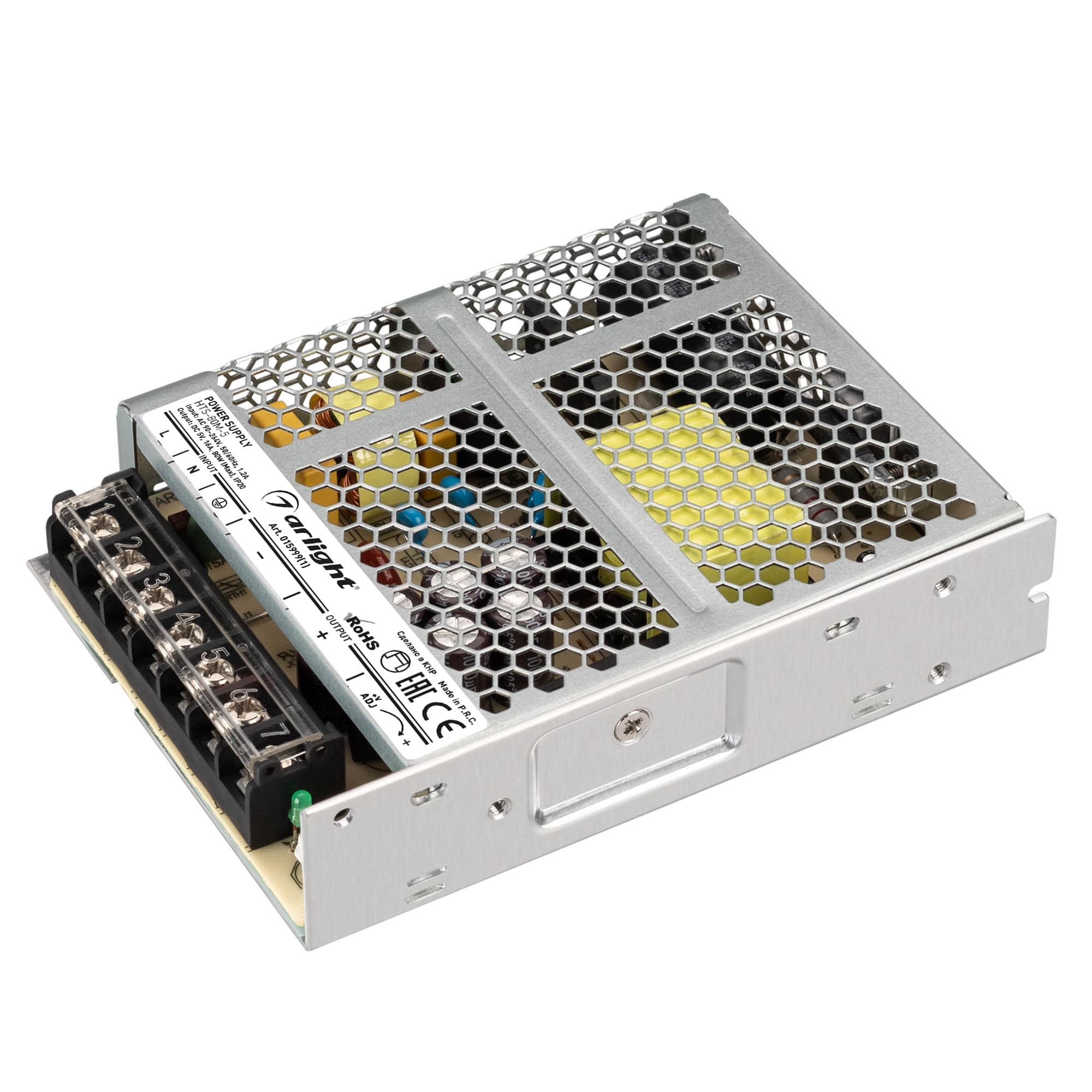 Блок питания HTS-80M-5 (5V,16A,80W)