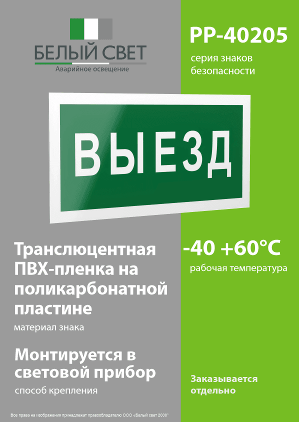 Знак безопасности PP-40205.N02''Выезд''